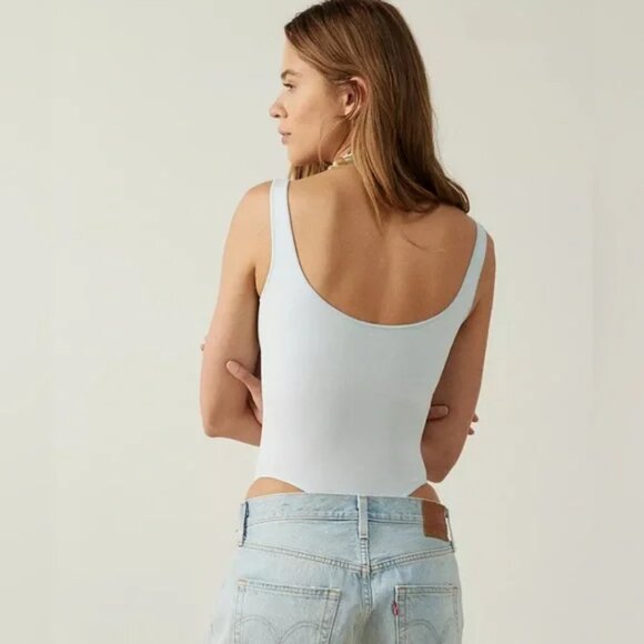 NWT UO Out From Under Mira Brown High-Cut Bodysuit - Picture 2 of 5